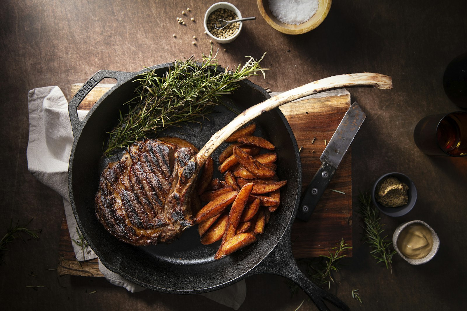 Tomahawk steak hero for ecommerce concept